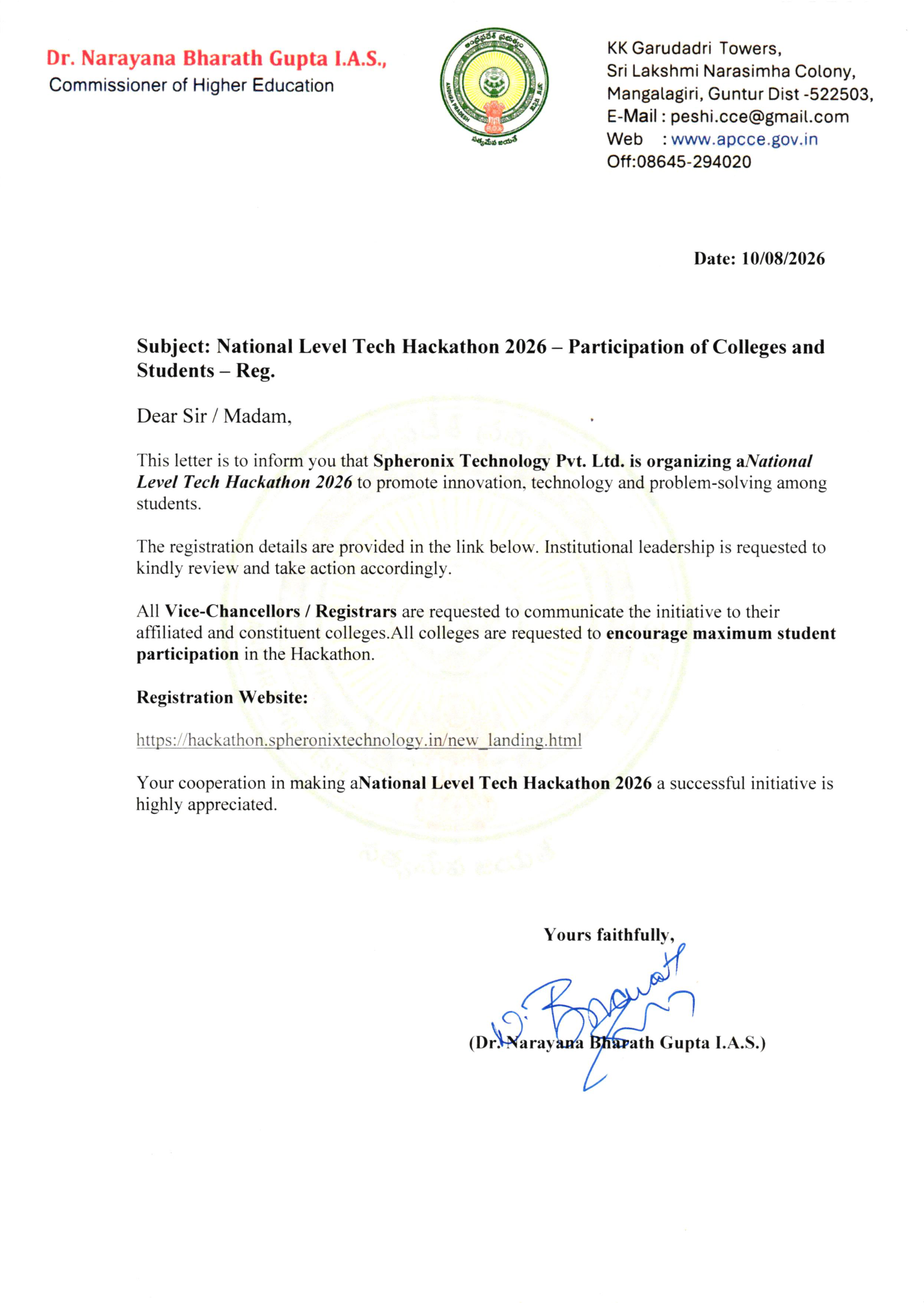 Official Letter